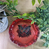 Large Holographic Red Butterfly Resin Trinket Tray (2)