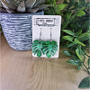 Monstera Green Leaf Glitter Earrings – Green Resin Earrings 2 (3)