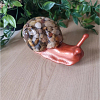 Cute Bronze Stone Resin Large Snail – slow and steady resin snail