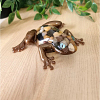 Whimsical Earth Tone Pebbles Resin Frog – Whimsical Handmade Figurine for Fairy Gardens & Terrariums (Copy) – cute handmade resin animal