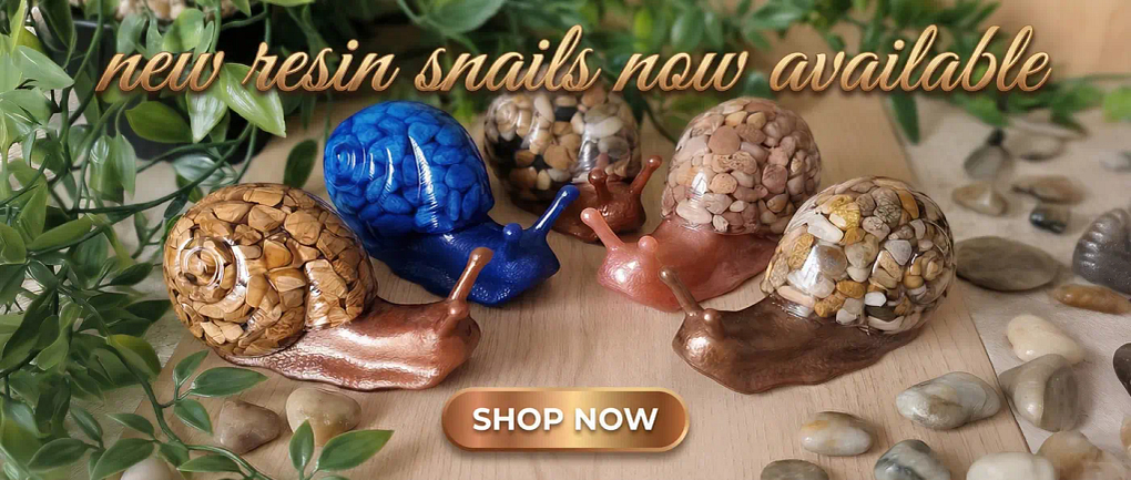 Larger Resin Snails OpenWindowcrafts Handmade In New Zealand