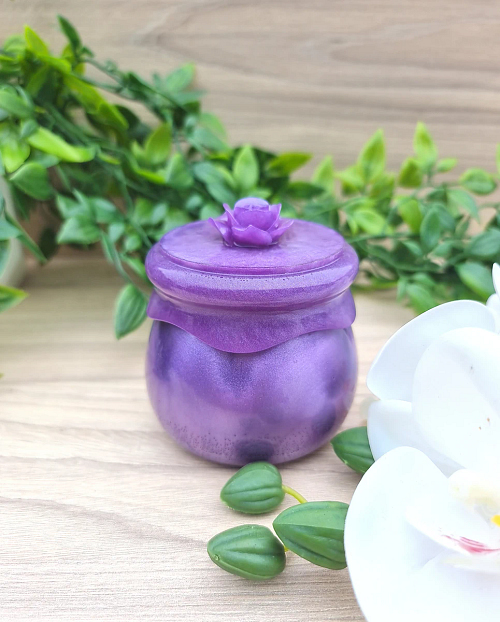 Purple Screw Top Resin Jar