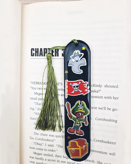 Pirate Resin Bookmark