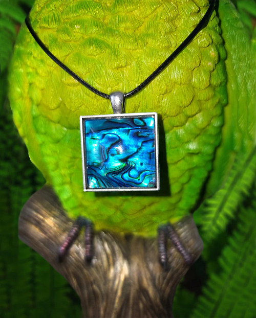 Paua Pendant Necklace Handemade Jewellery New Zealand 2