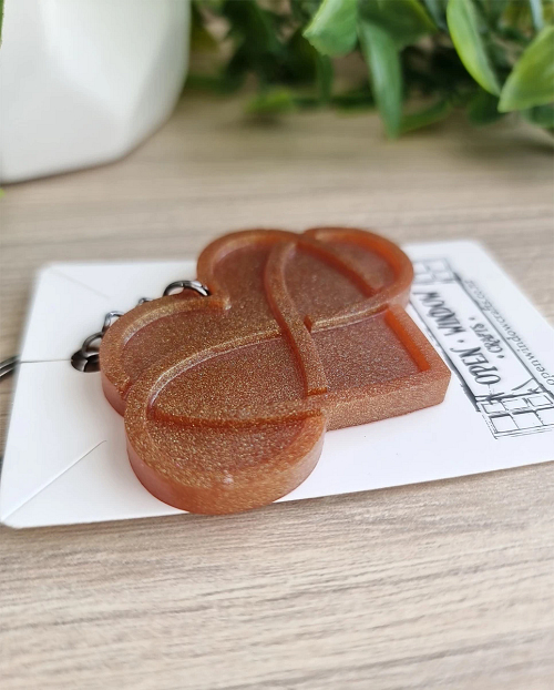 Infiniity Heart Resin Key Chain 1