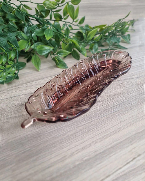 Bronze Flake Resin Trinket Tray