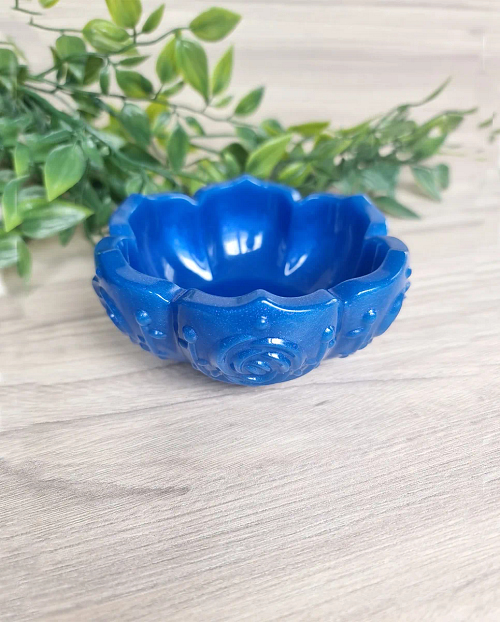 Blue Lotus Flower Resin trinket Tray Nz