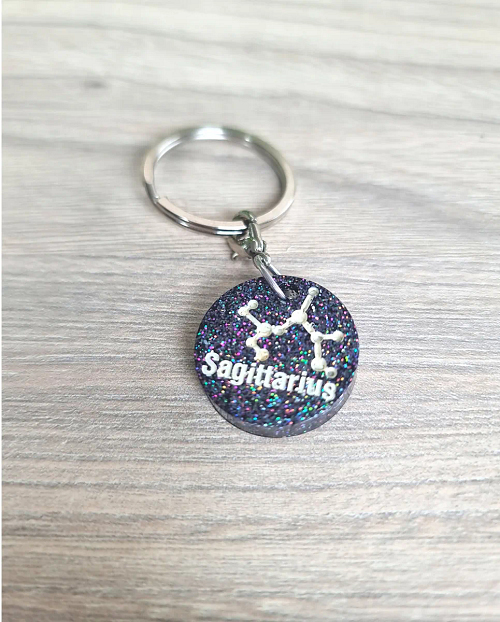 star sign keychain