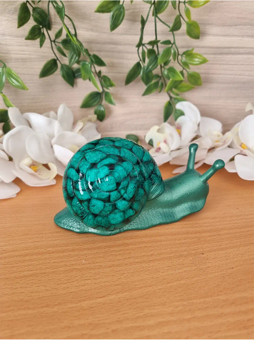 Snail Green Stone Resin Snail (5)