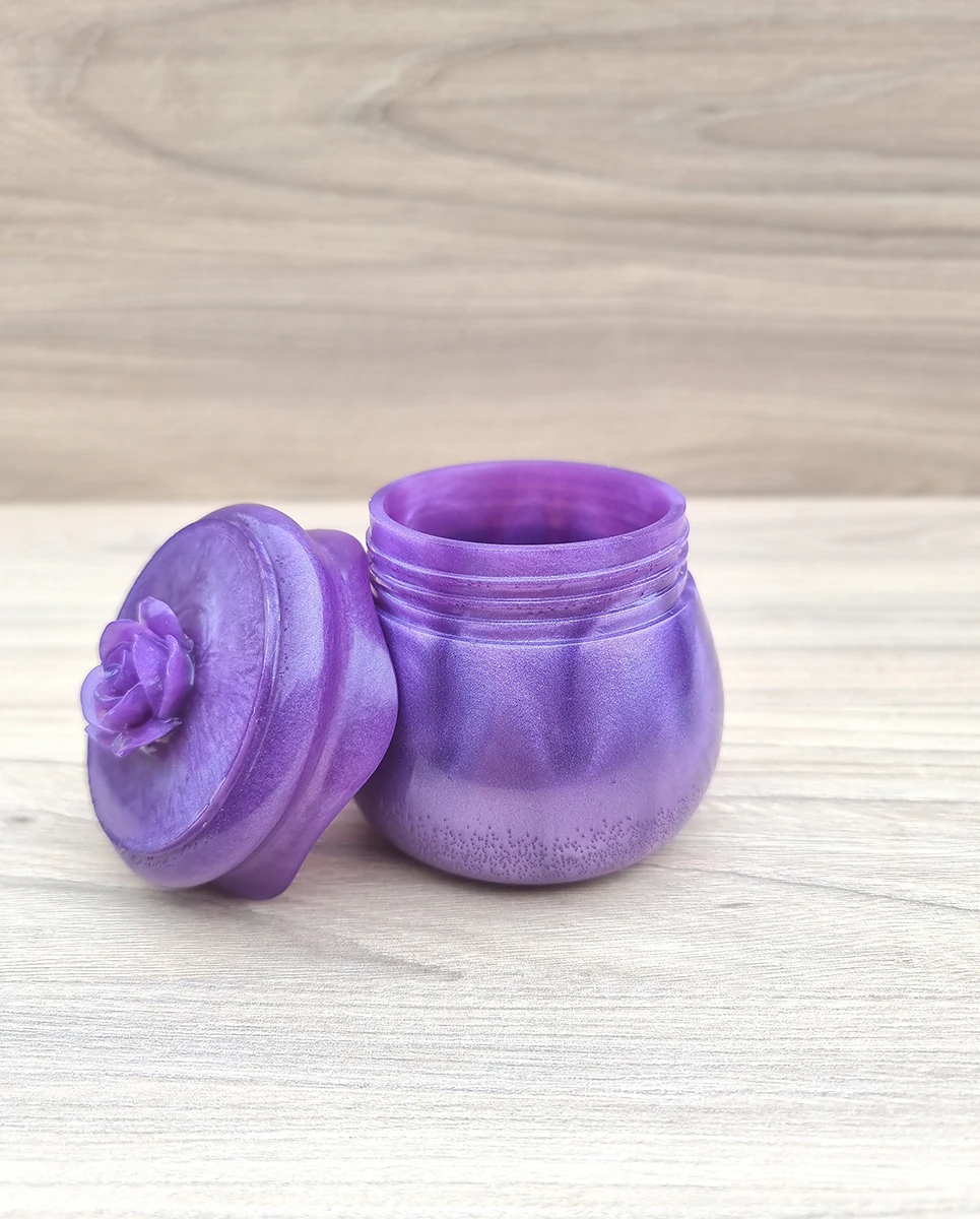 Purple Screw Top Resin Jar