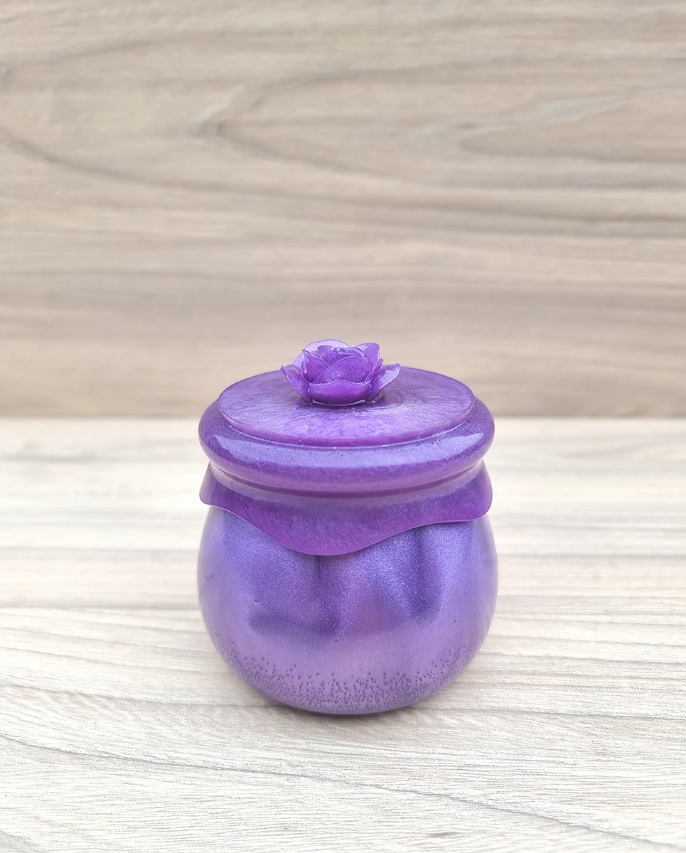 Purple Screw Top Resin Jar
