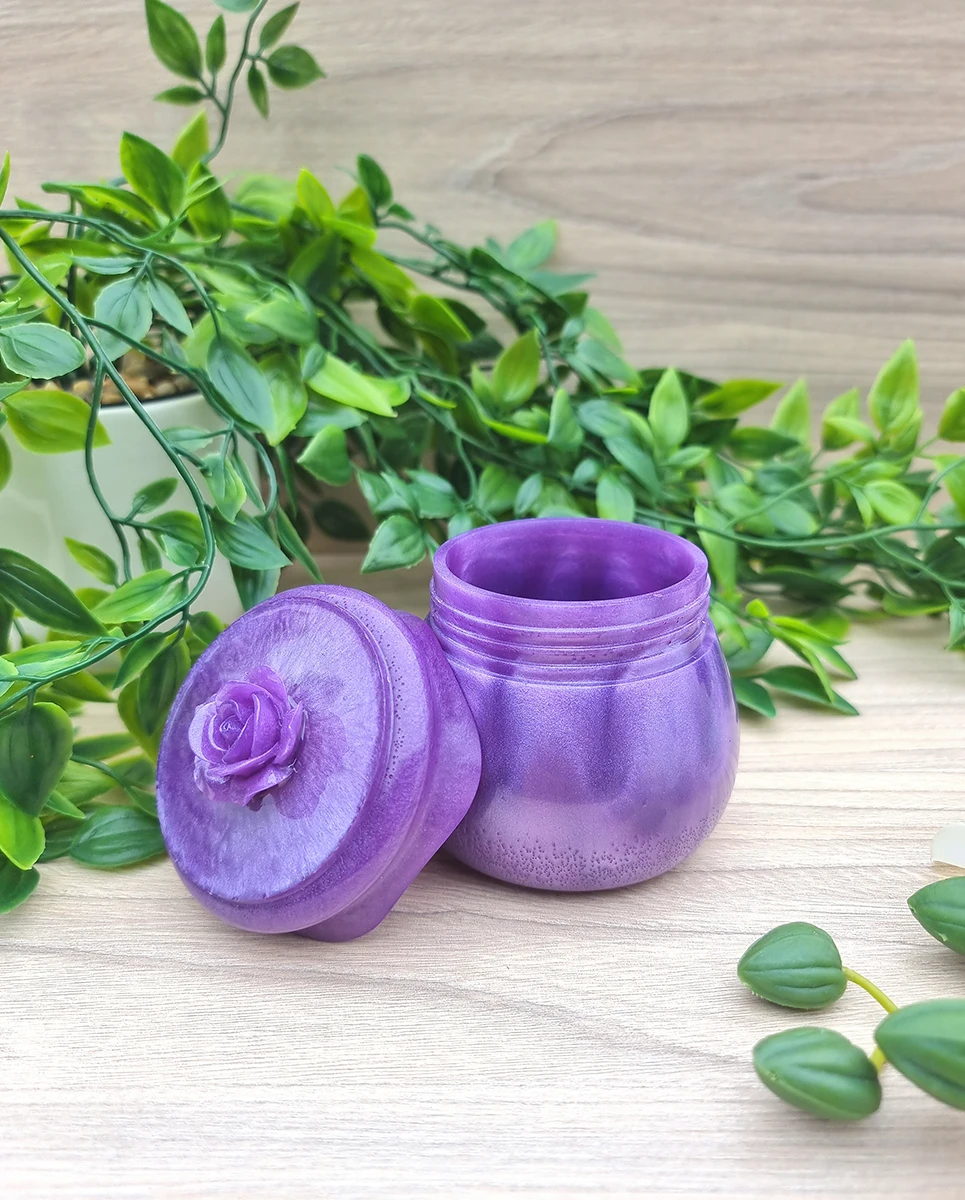 Purple Screw Top Resin Jar