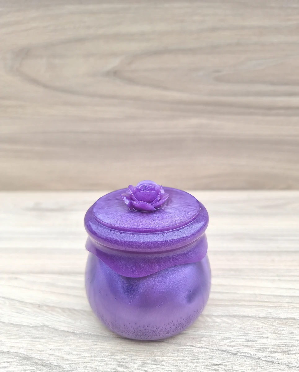 Purple Screw Top Resin Jar