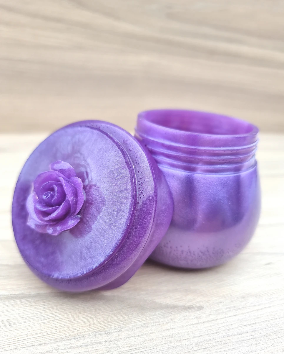 Purple Screw Top Resin Jar